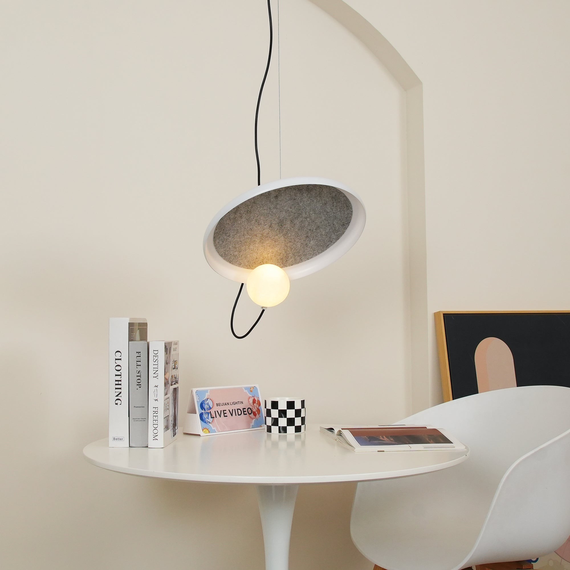Akoestische schijf hanglamp HL3001