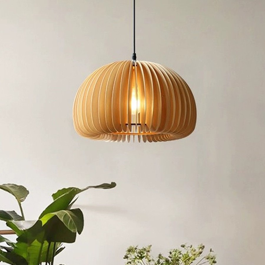 Creatieve Houten Pompoen Hanglamp HL77
