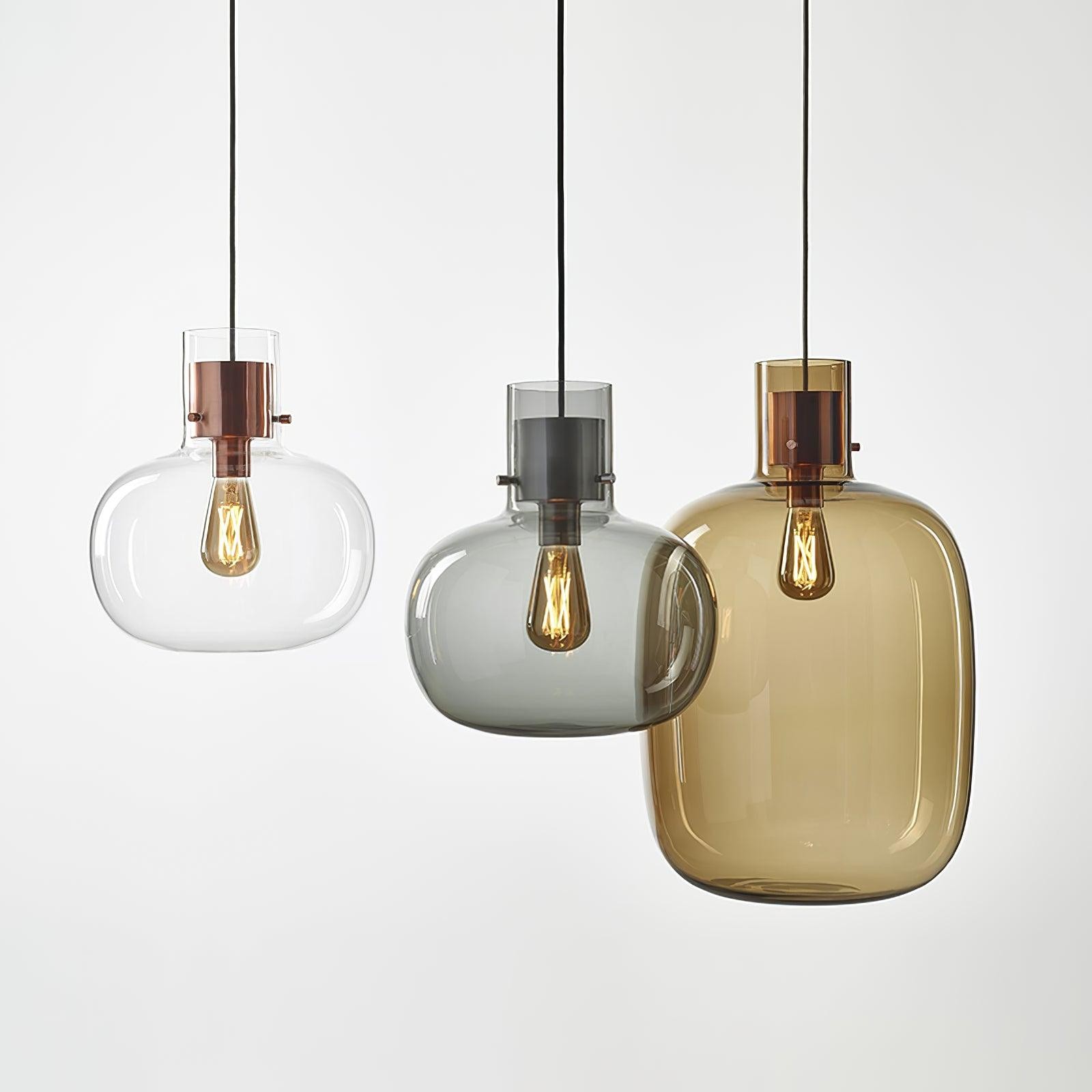 Nordic Minimalistische Luxe Persoonlijkheid Glazen Hanglamp HL406