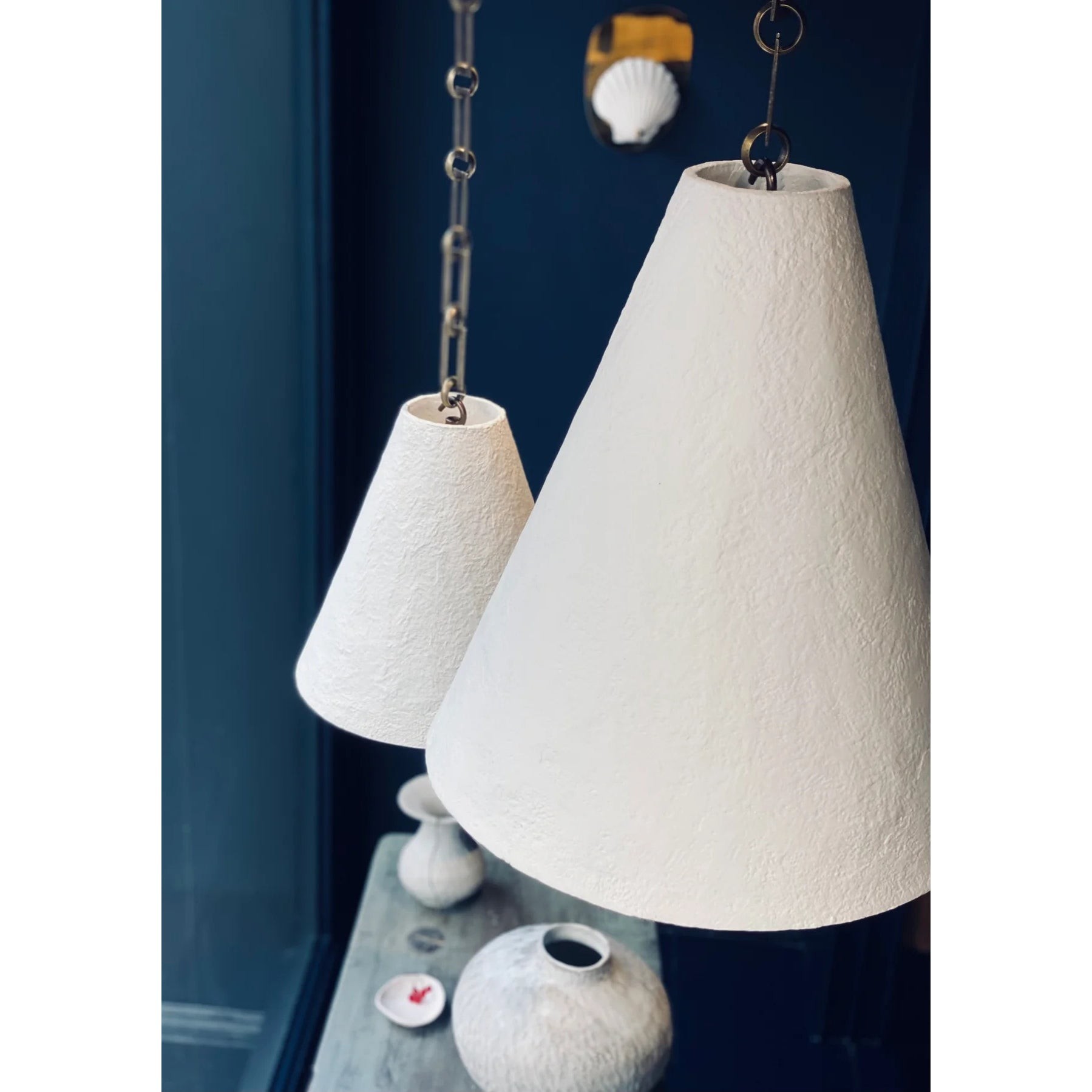 Hanglamp HL3194 van wit gips