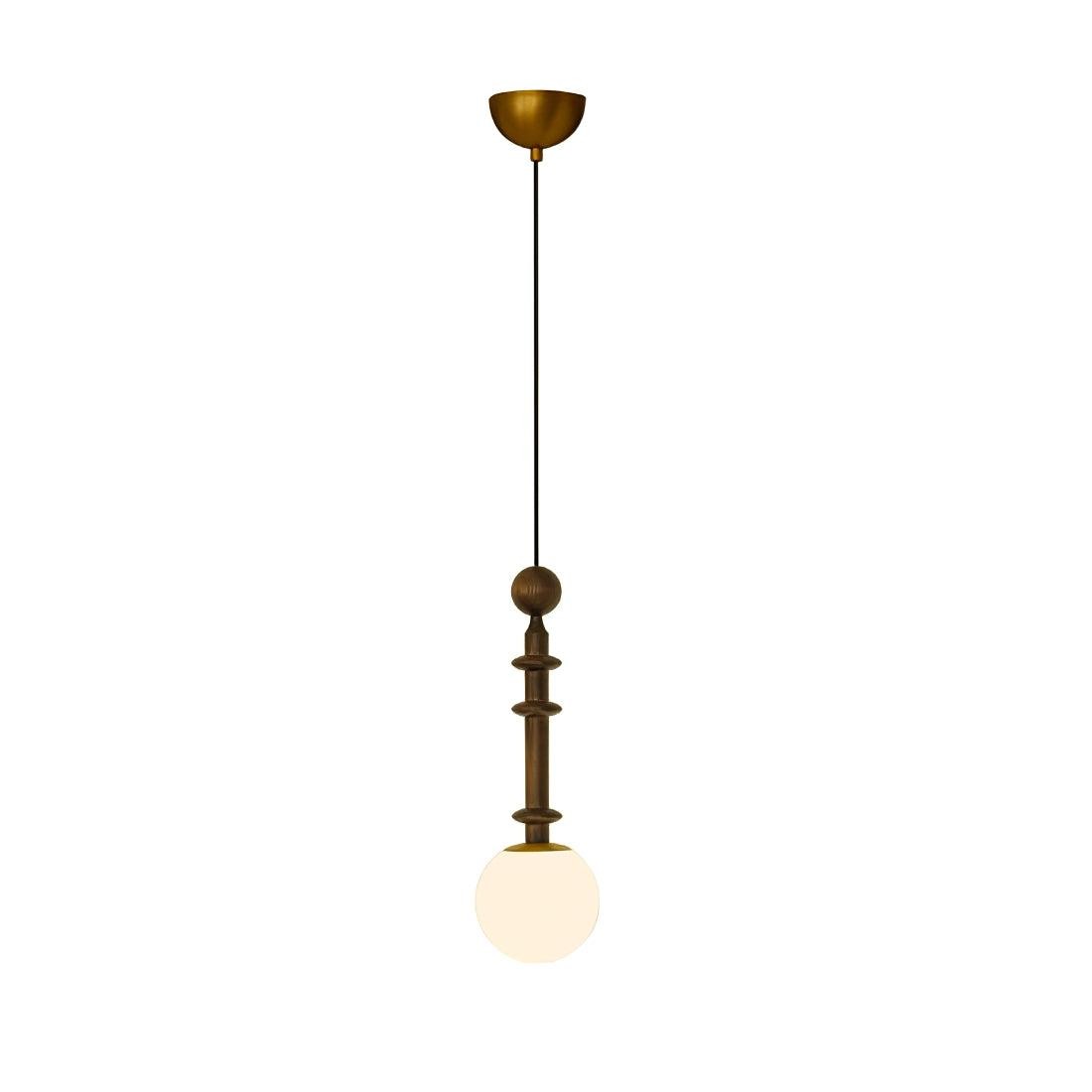Eetkamer Houten Romeinse Kolom Hanglamp HL60