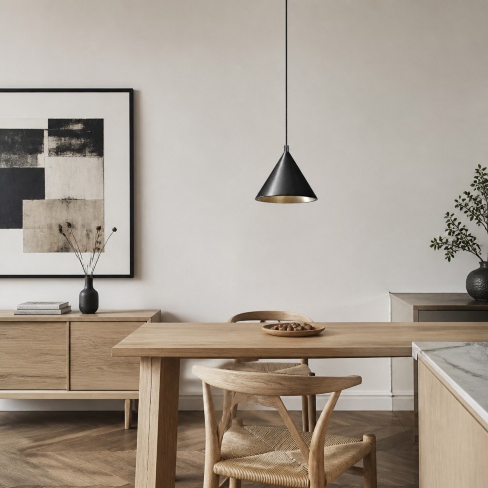 Veridia Minimalistische Verstelbare Hanglamp - Aluminium Hanglamp voor Slaapkamer en Nachtkastje HL3534