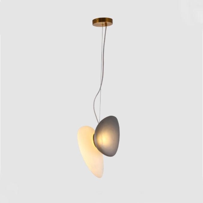Doorschijnende hanglamp van matglas HL867