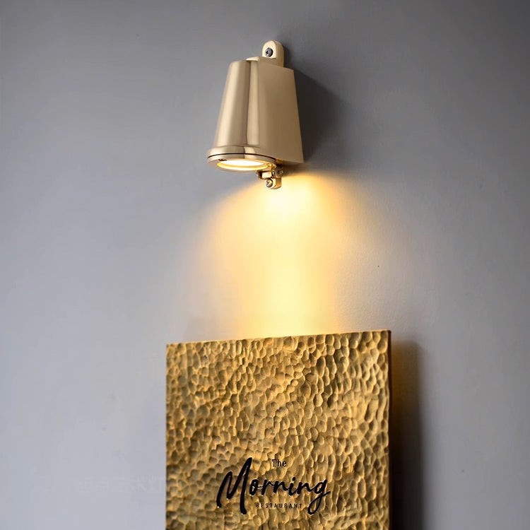 Bluebell Messing Buiten Regenbestendige Wandlamp HL1037