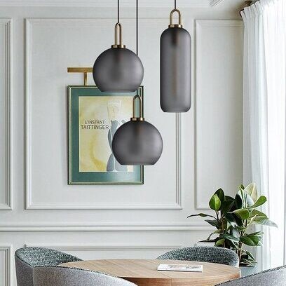 Moderne helder glas bollen fles Shade keuken hanger licht HL40
