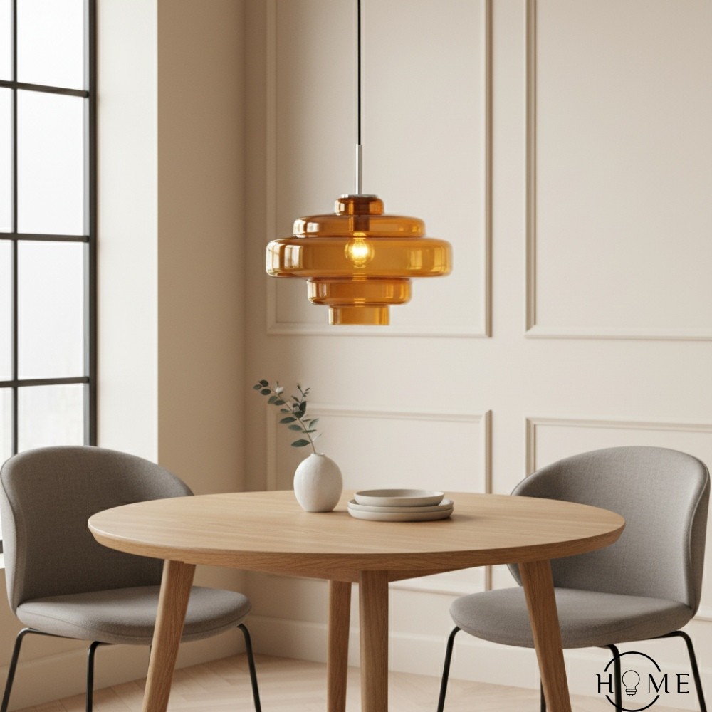 Koloro Kleurrijke Bauhaus Glazen Hanglamp - Levendige Meerlaagse Lamp voor de Keuken HL1332