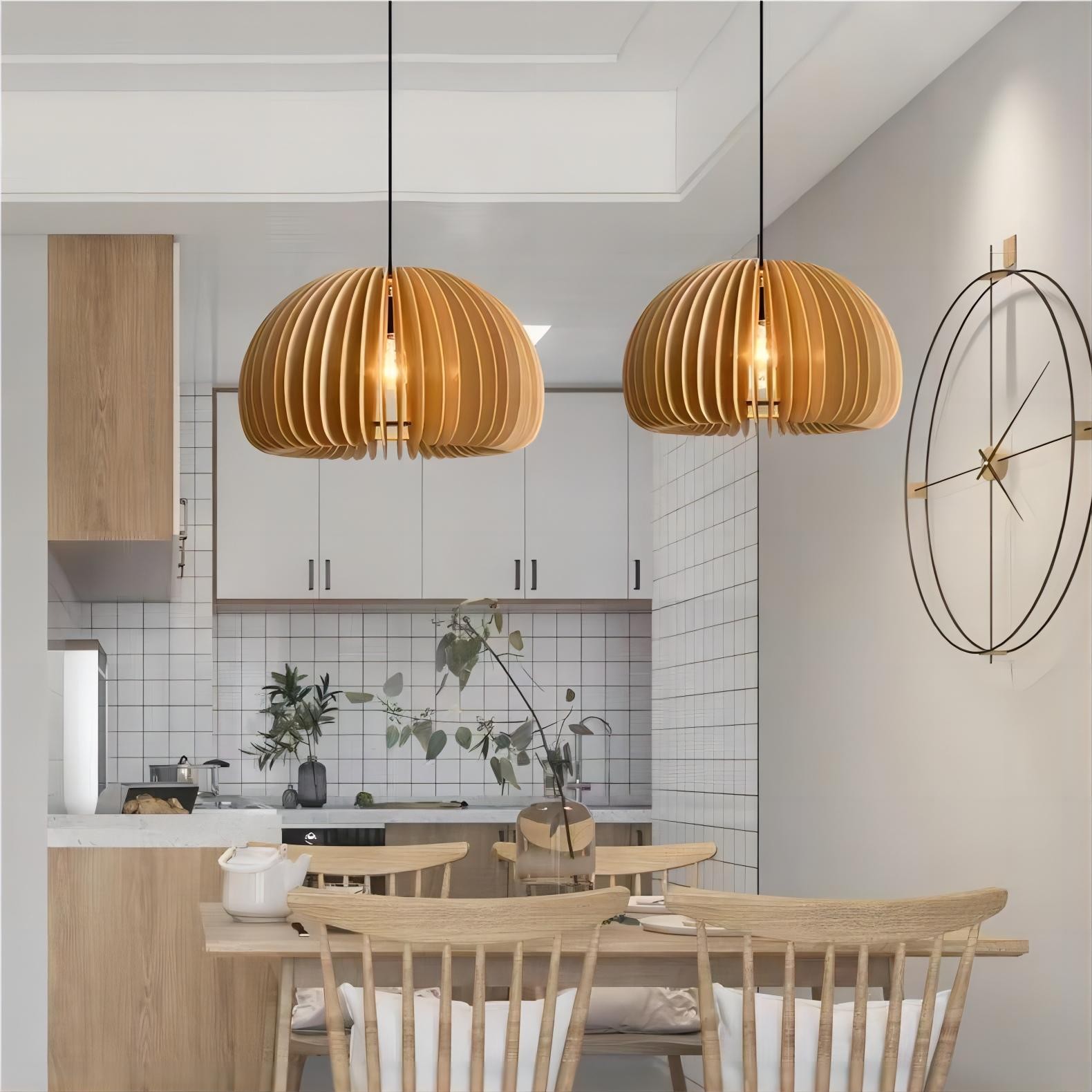 Creatieve Houten Pompoen Hanglamp HL77