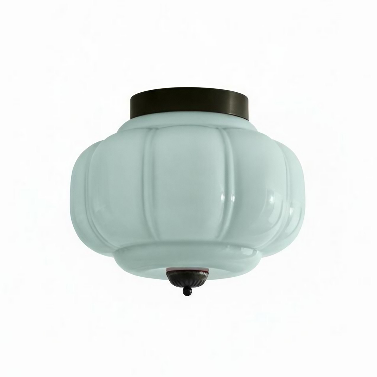 Eloise Retro Melkglas Semi-inbouw Plafondlamp HL948