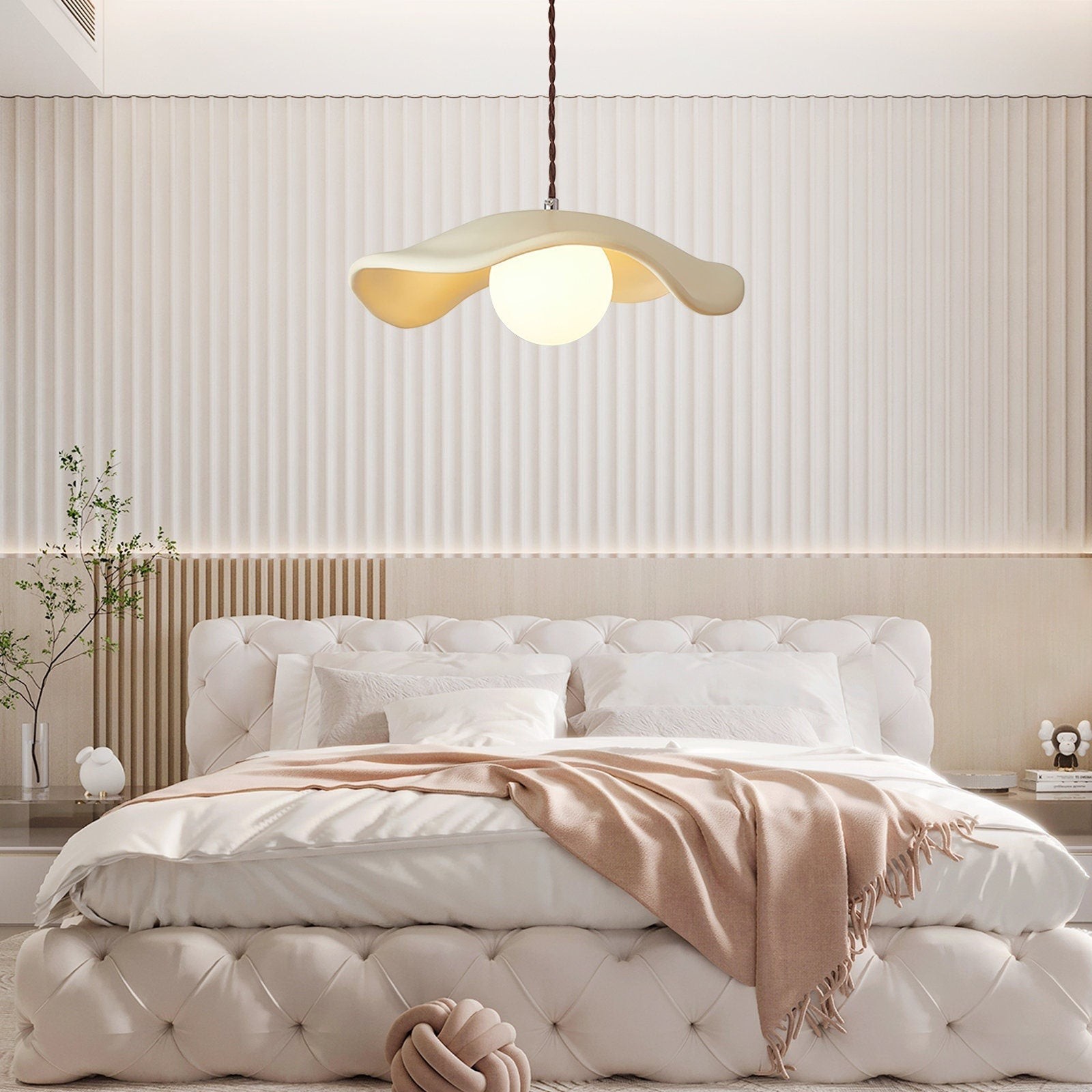 Yumi Sculptural Resin Elegance Minimalistische Hanglamp HL3498