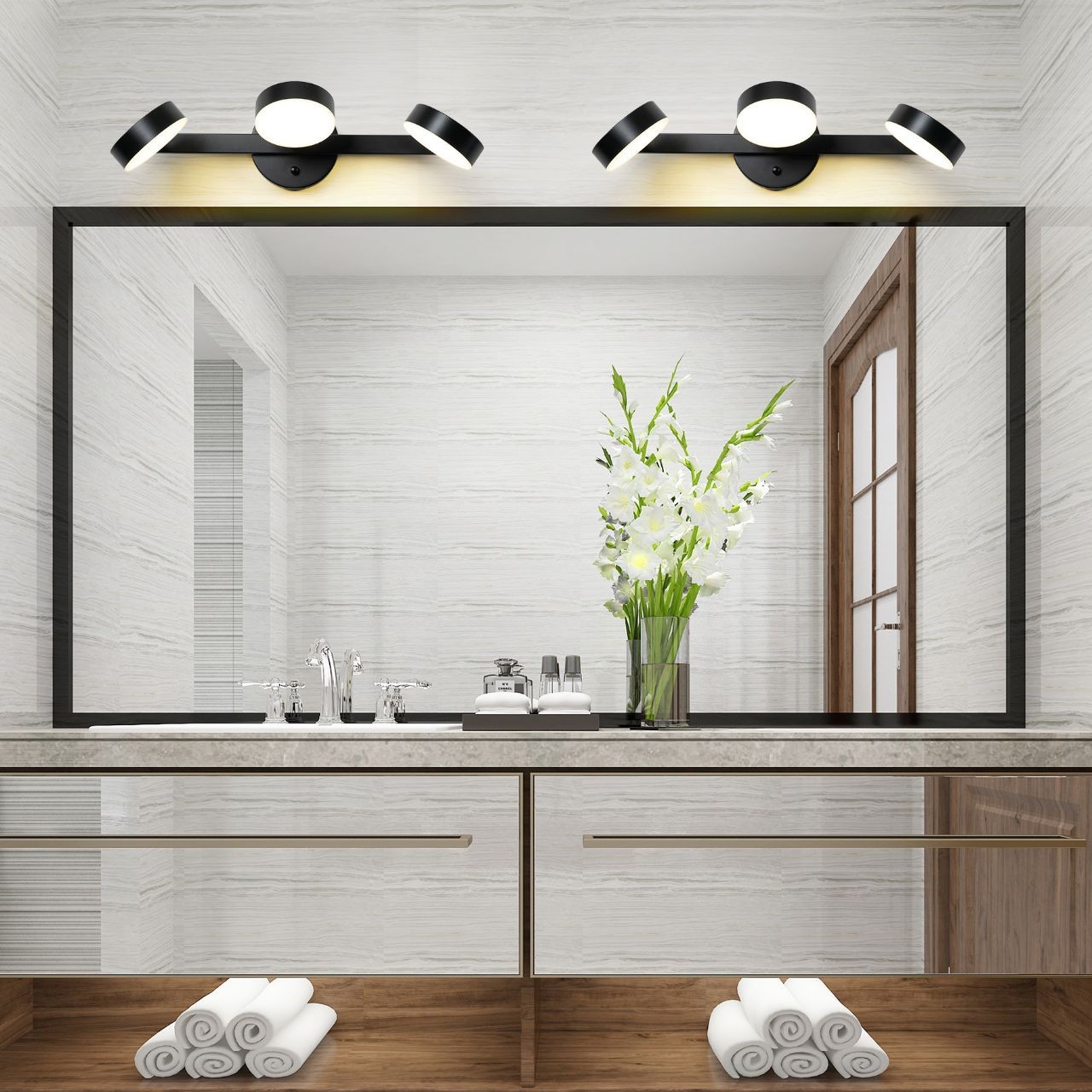 Verstelbare badkamerijdelheid wandlamp HL238