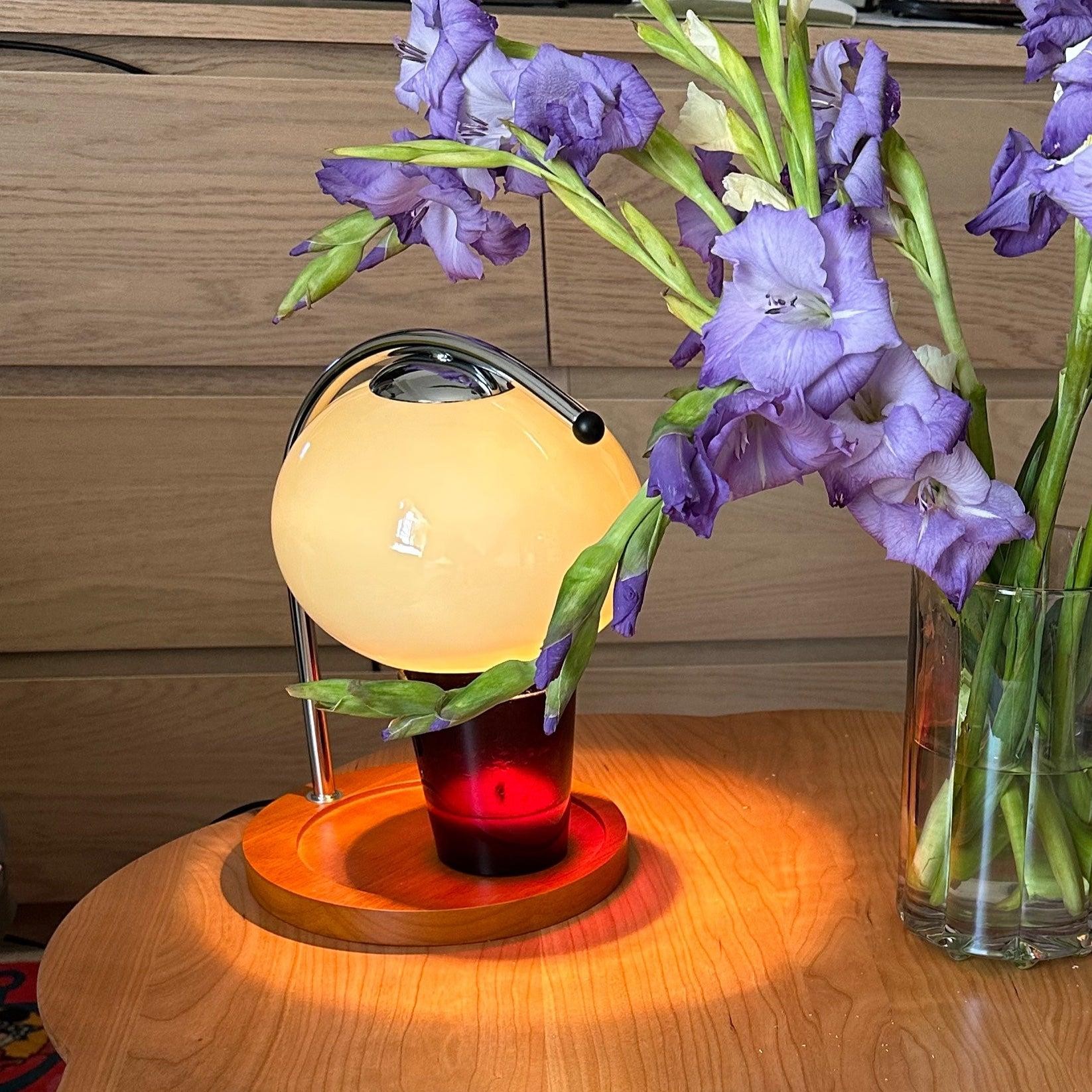 Retro Bauhaus Orb Tafellamp/ kaars warmer lamp HL171