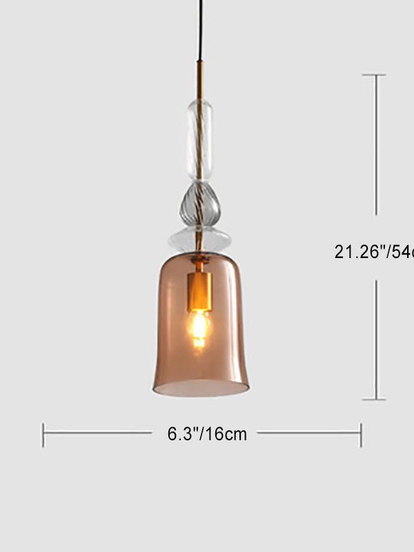 Scandinavische Cilindervormige Ronde Schijfvormige Glazen Hanglamp HL1078