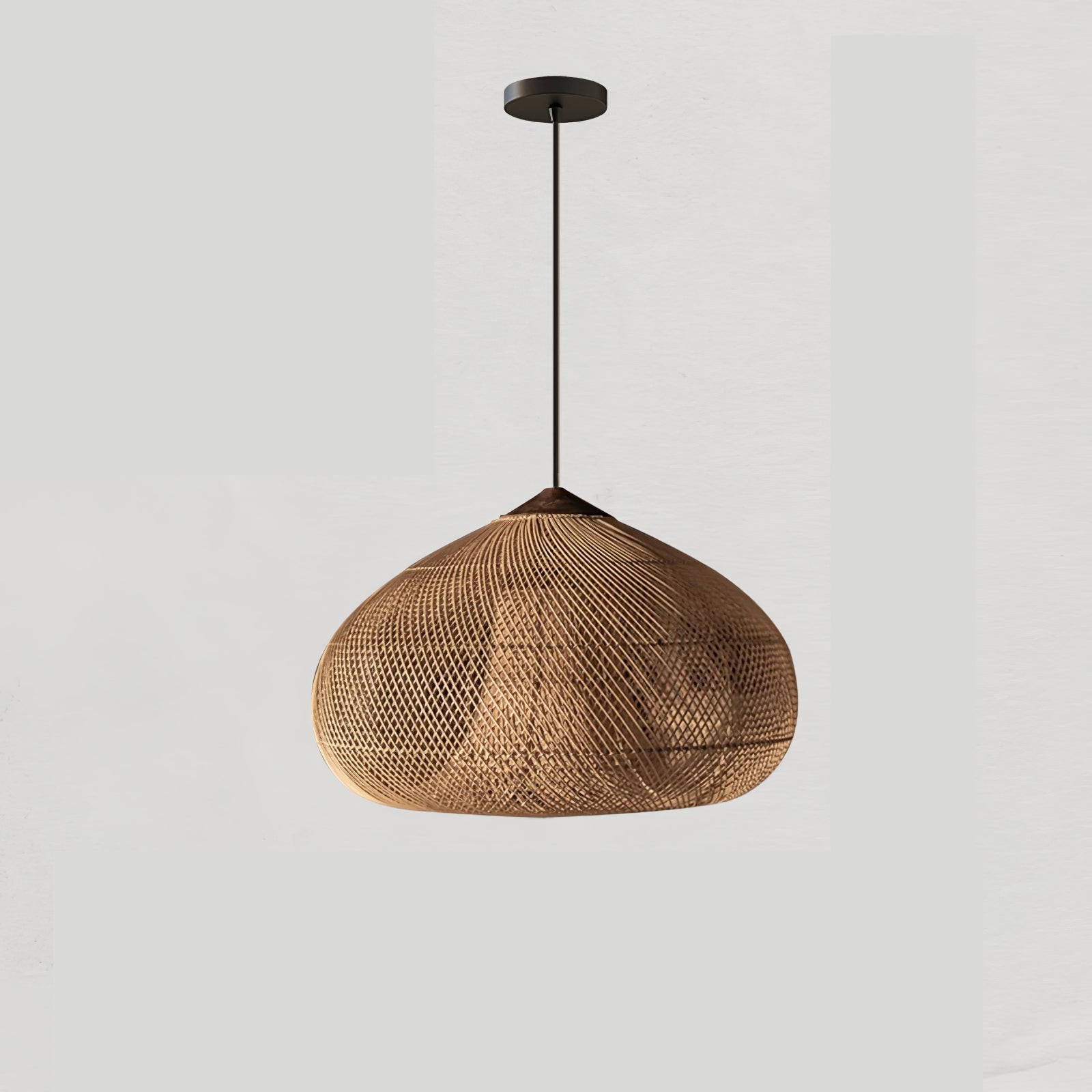 Harp gevlochten rotan hanglamp HL1402