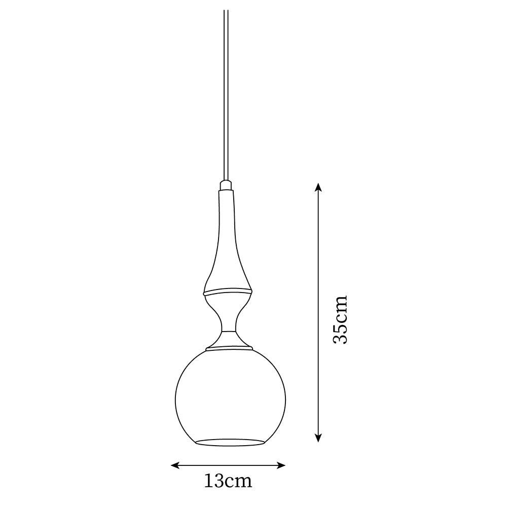 Moderne eenvoudige crèmekleurige gladde kleine hanglamp HL451