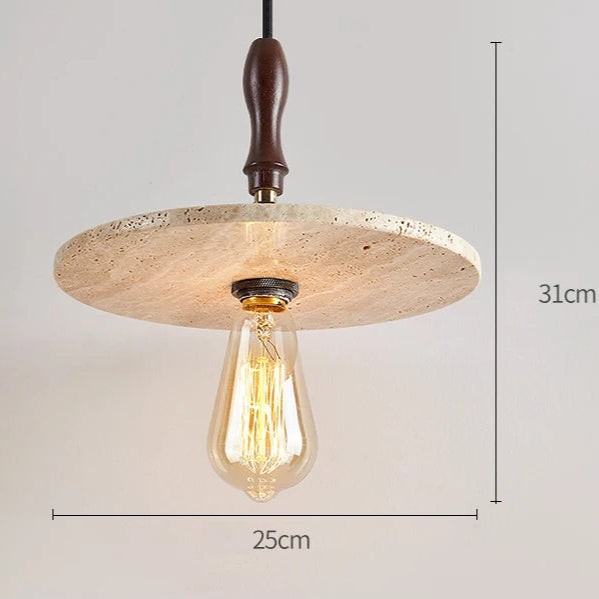 Middeleeuwse travertin hanglamp HL3482