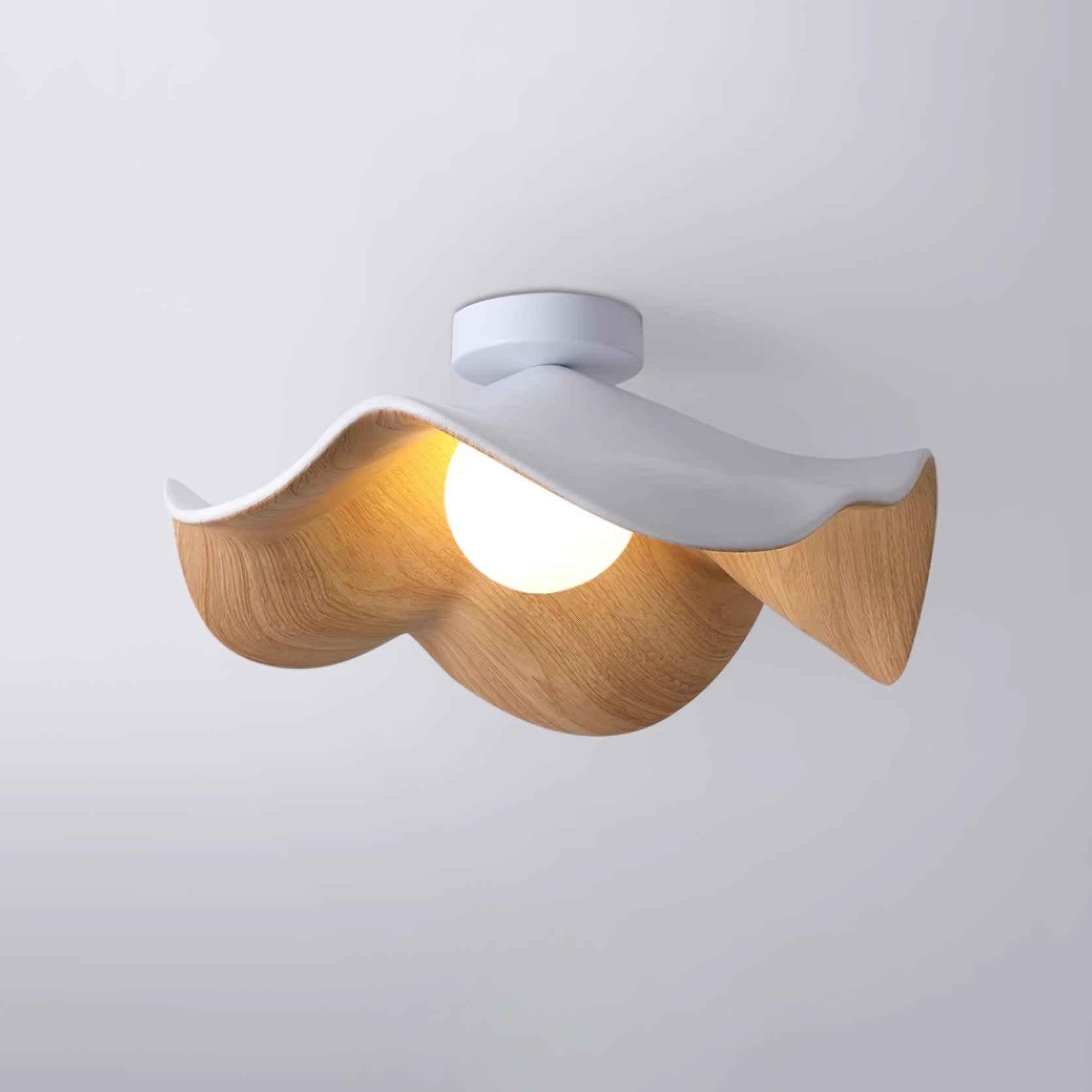 Nieuwe moderne eenvoudige plafondlamp met walnootnerf HL510