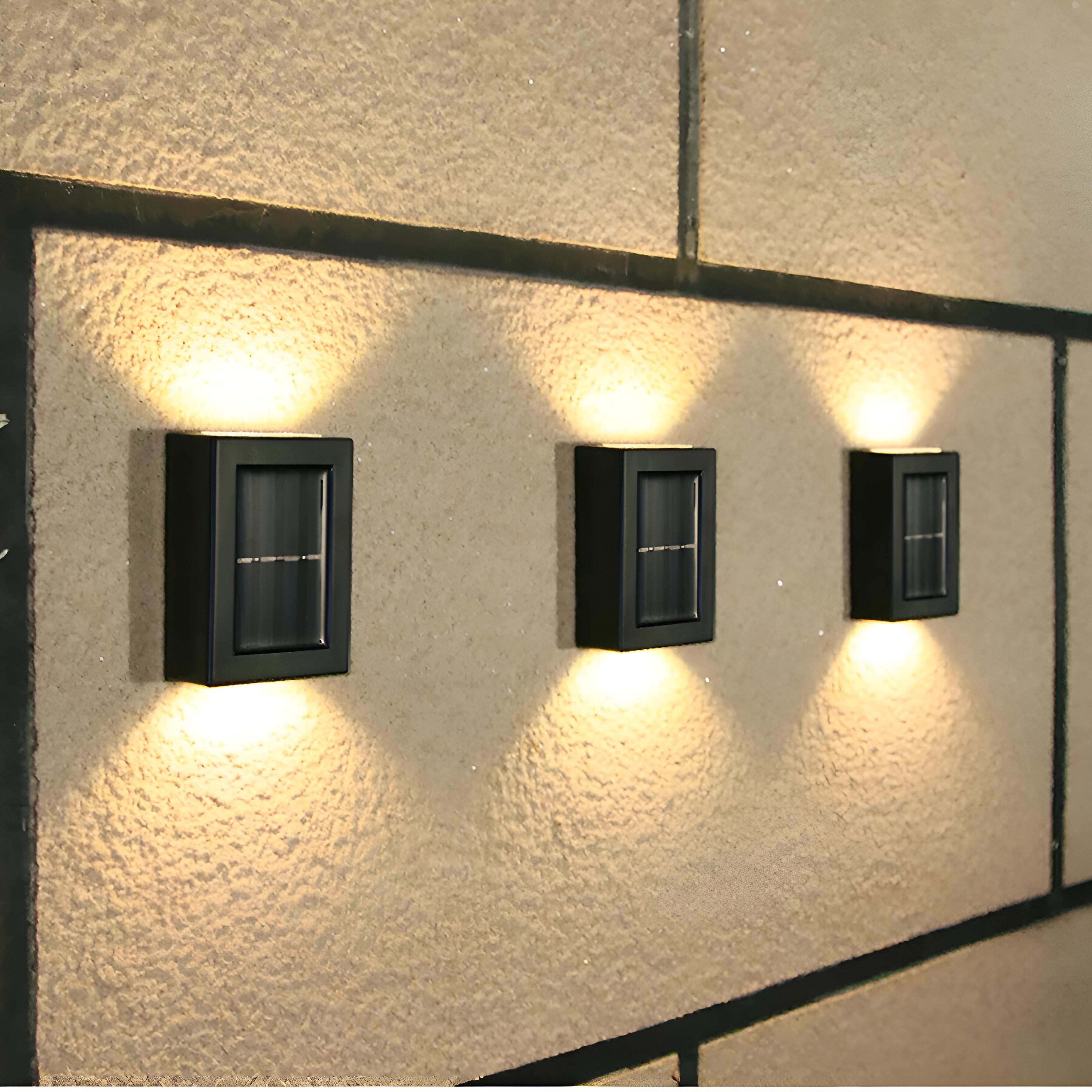 Waterdichte LED-wandlamp op zonne-energie, IP65, HL1261