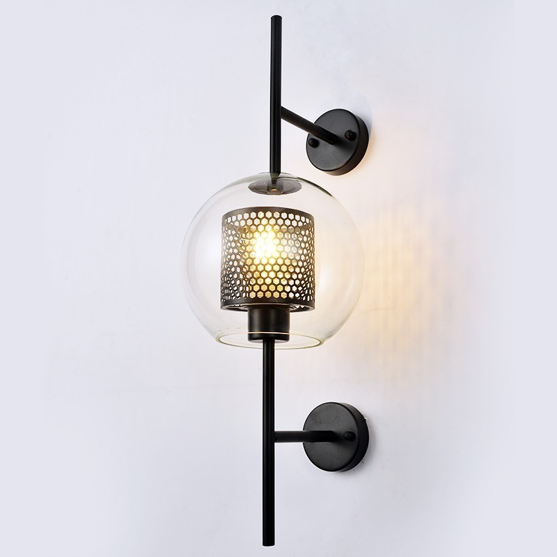 Vintage Glazen Wandlamp Woonkamer Industrieel HL50
