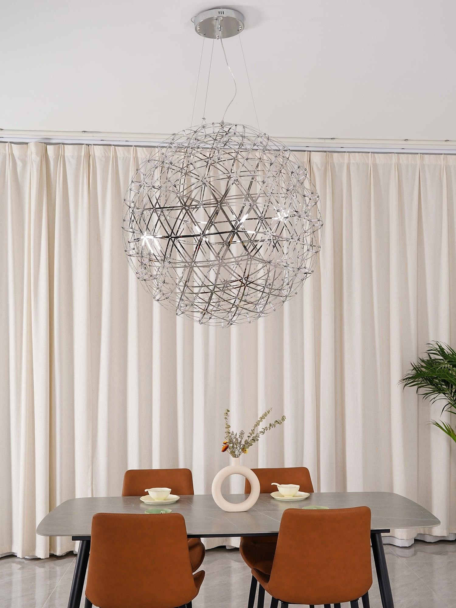 Zilveren Spark Ball hanglamp HL1407