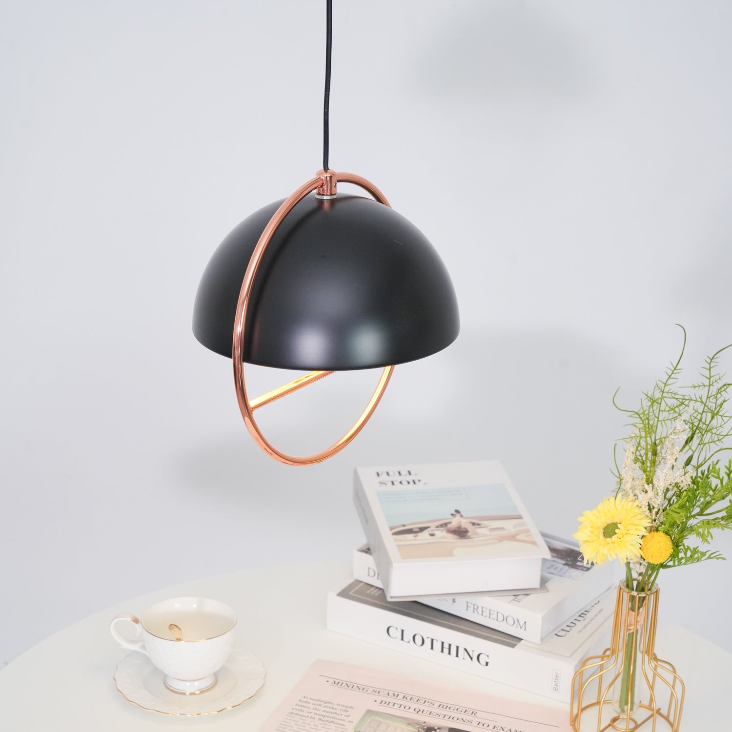 Nordic Halfronde Ring Metalen Hanglamp HL550