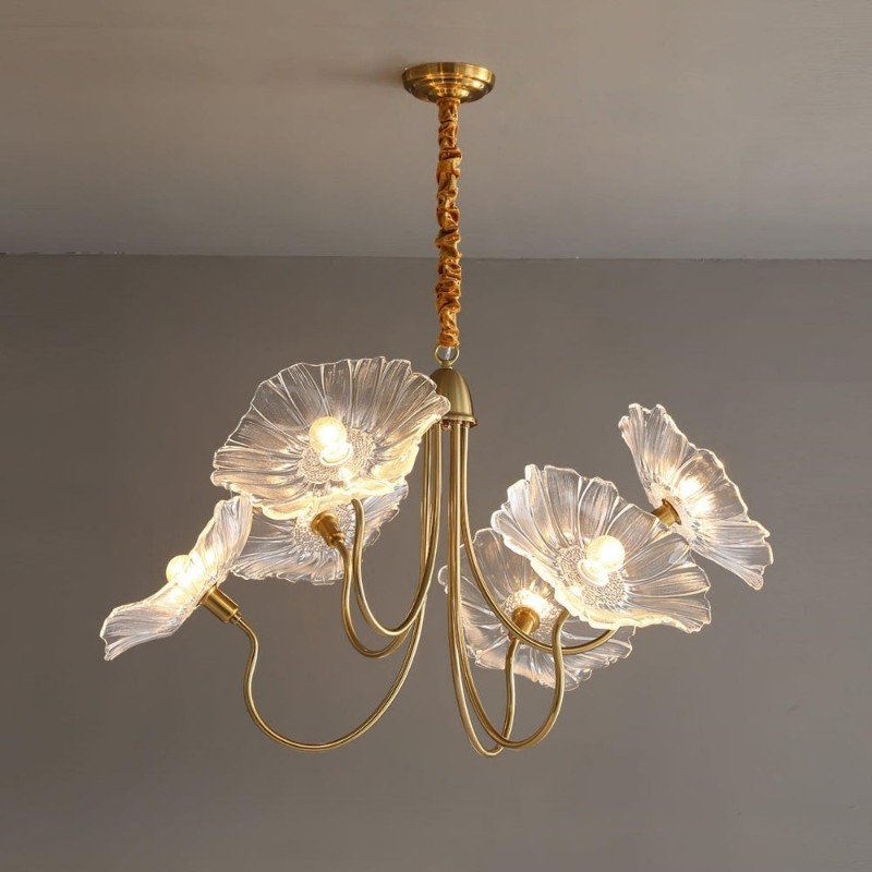 Nordic Lotusblad Glazen Bloem Hanglamp HL277