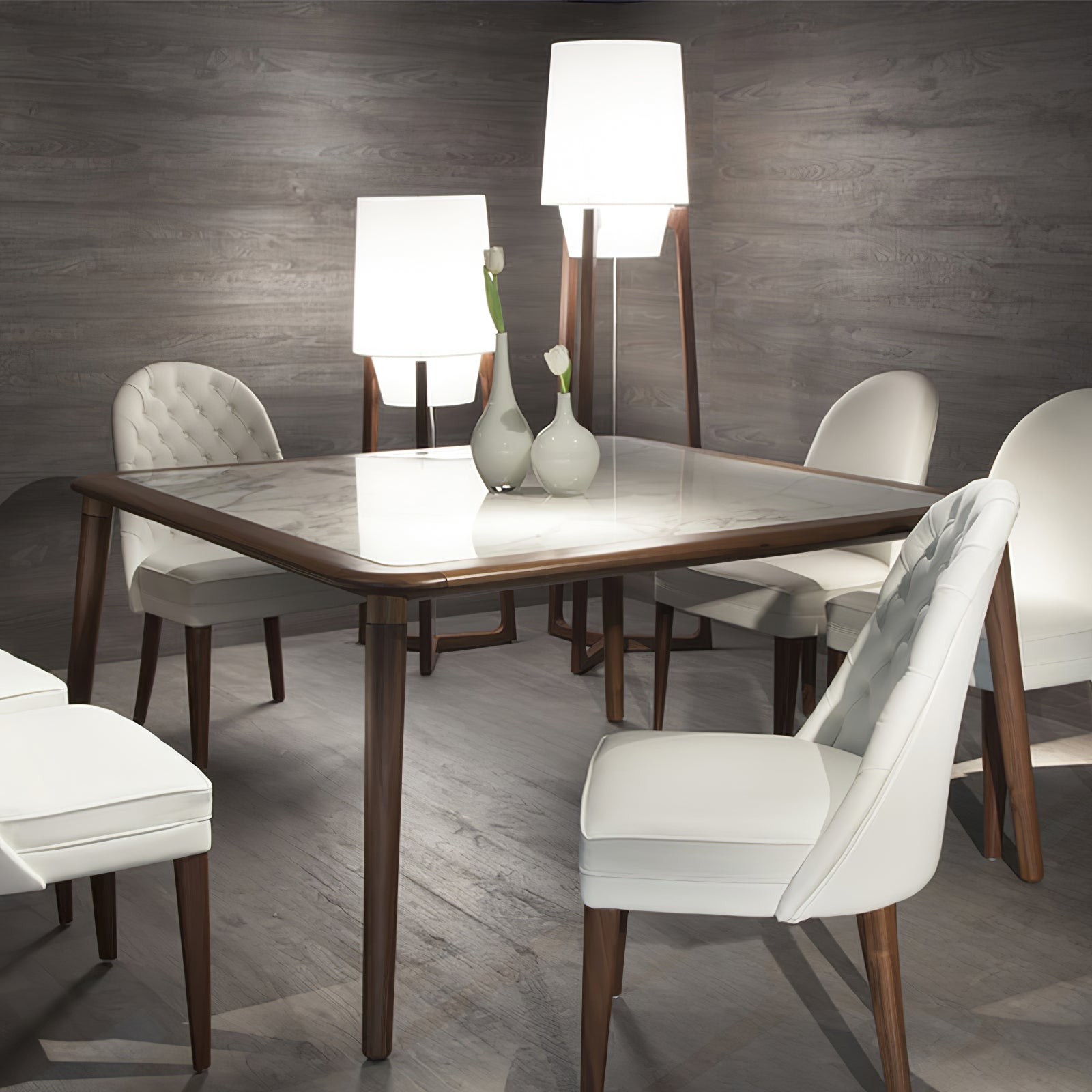 Moderne eenvoudige Chinese stijl massief houten vloerlamp HL569