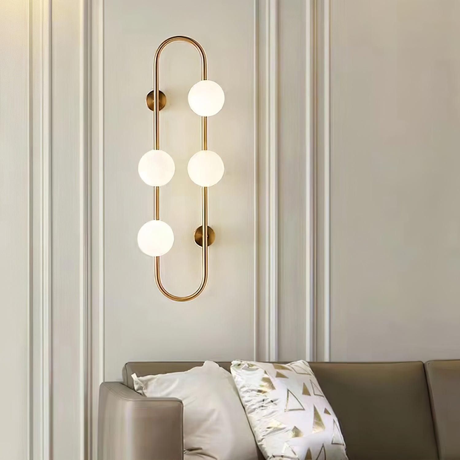 Nordic Modern Geometrische Glazen Bol Wandlamp HL400