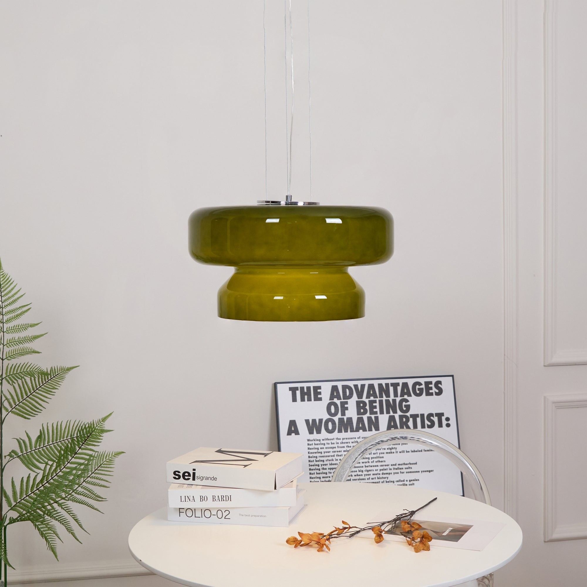 Boheemse Stijl Minimalistische Glazen Hanglamp HL382
