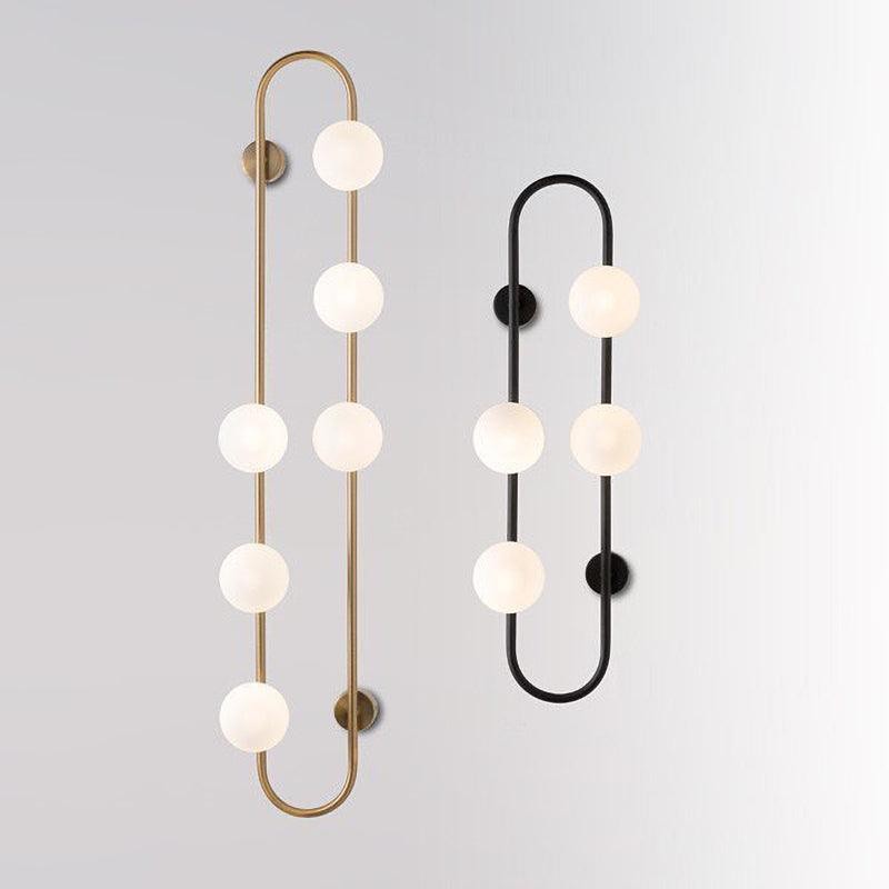 Nordic Modern Geometrische Glazen Bol Wandlamp HL400
