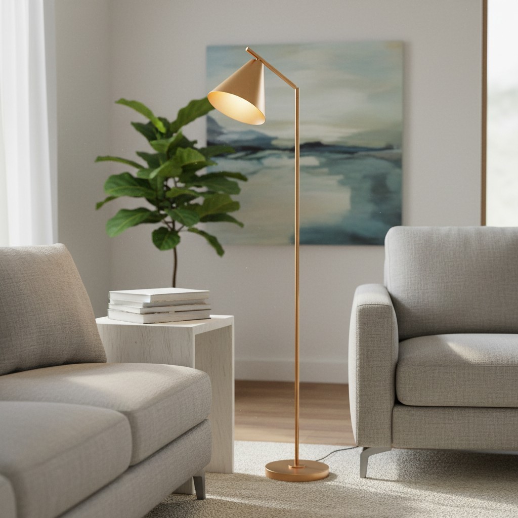 Oricone moderne vloerlamp met verstelbare arm - leeslamp in cape-stijl HL2196