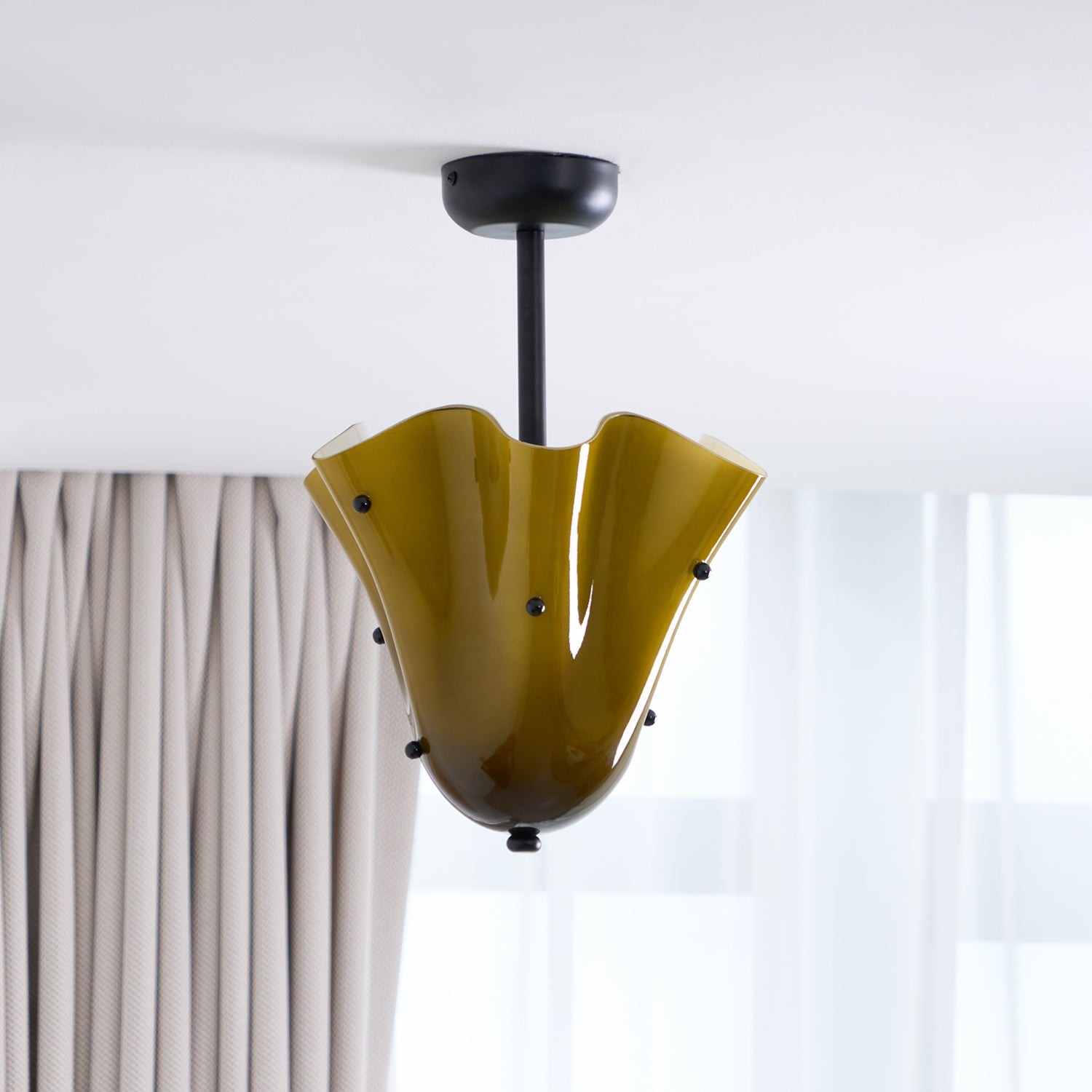 Bellina Decoratieve Glazen Plafondlamp - Moderne Sculpturale Plafondlamp HL1645
