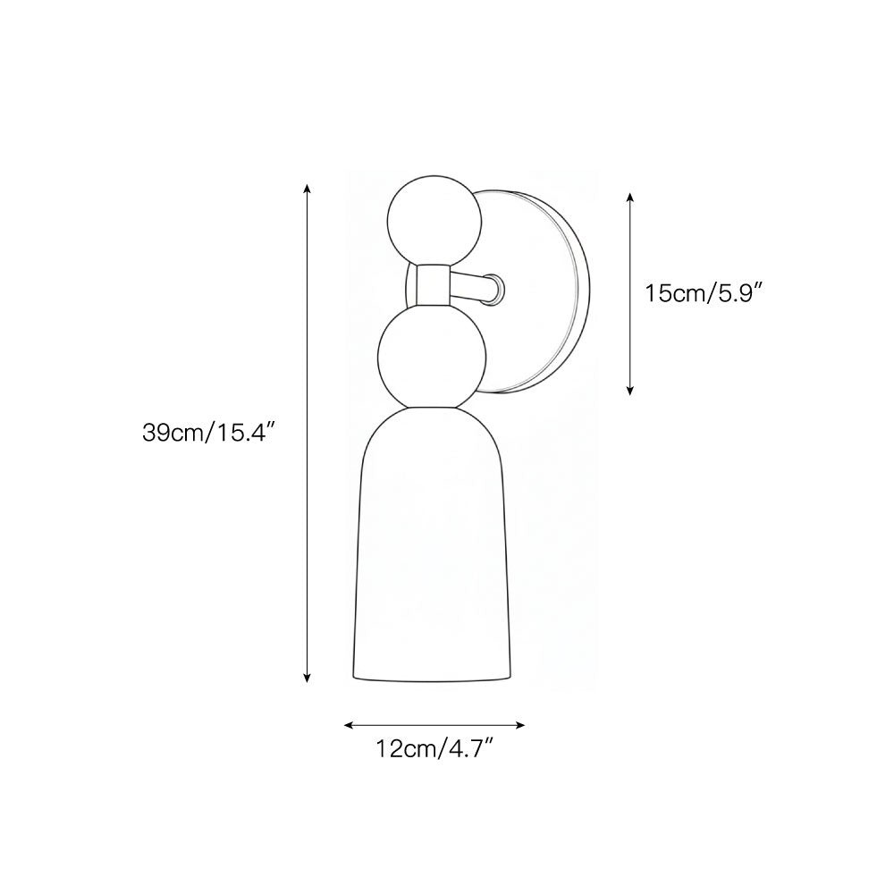 Flume Alabaster wandlamp HL3318