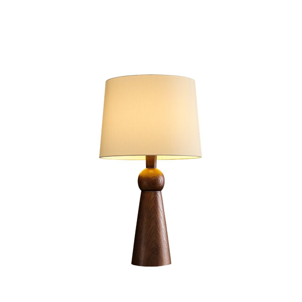 Nordic Retro Massief Houten Stoffen Tafellamp HL372