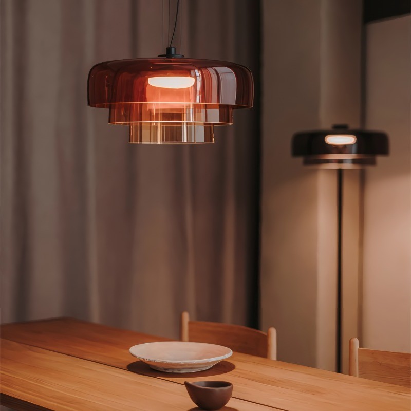Moderne glazen komvormige hanglamp HL05