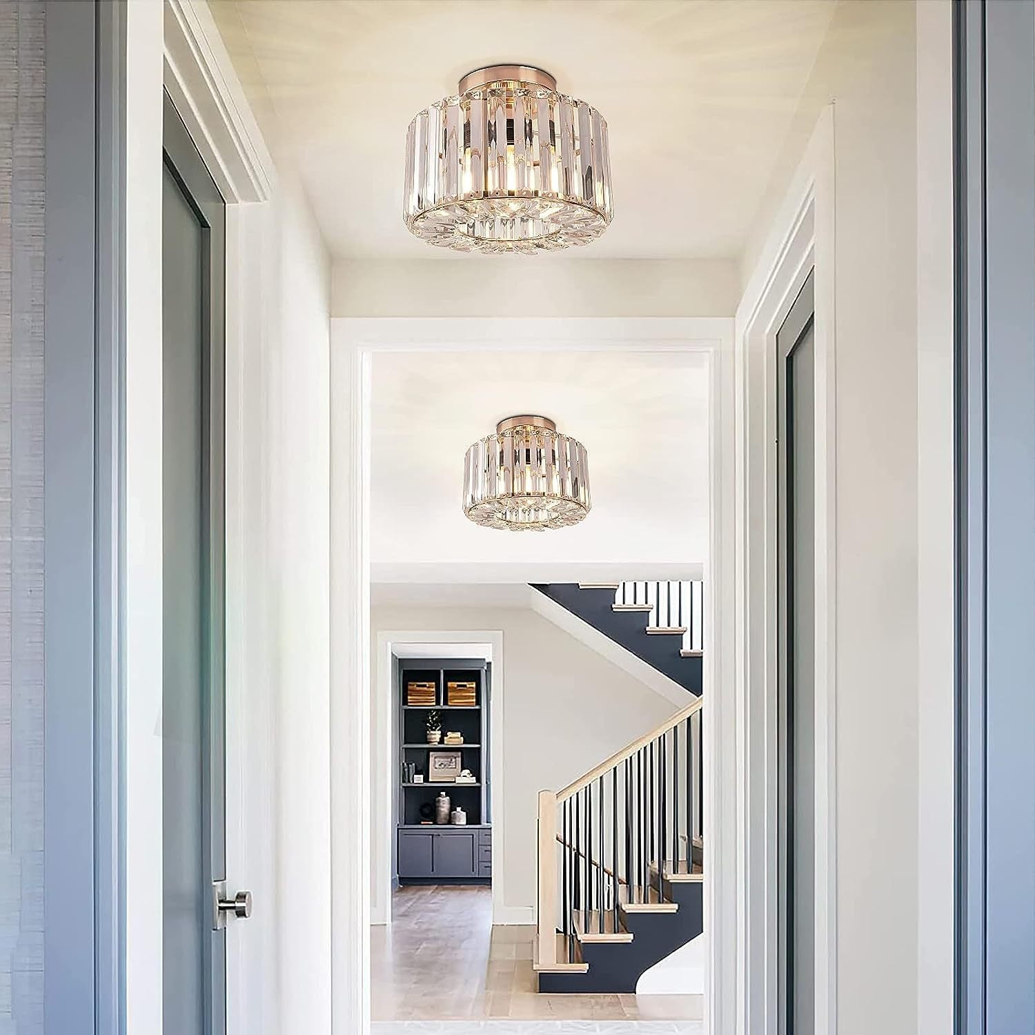 Elegante kristallen plafondlamp HL1257