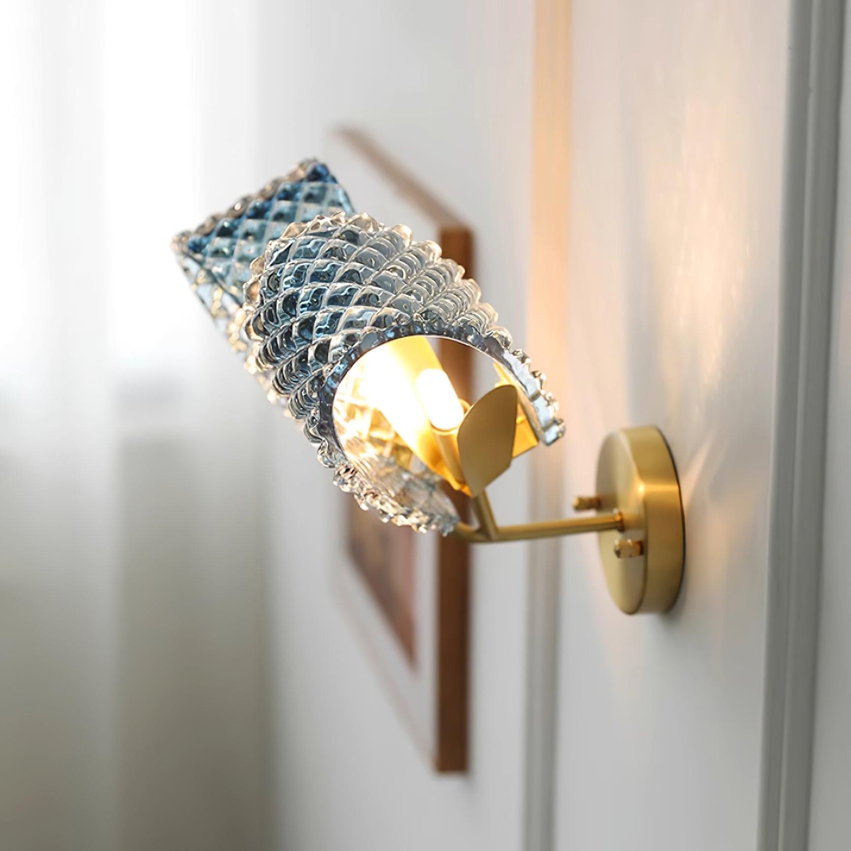 Creatieve Licht Luxe Blauwe Lint Wandlamp HL381