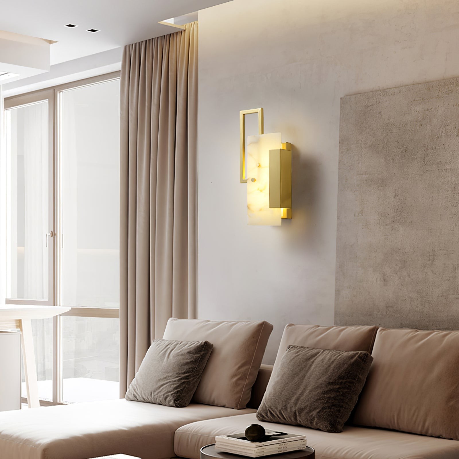Althea alabaster wandlamp HL2949