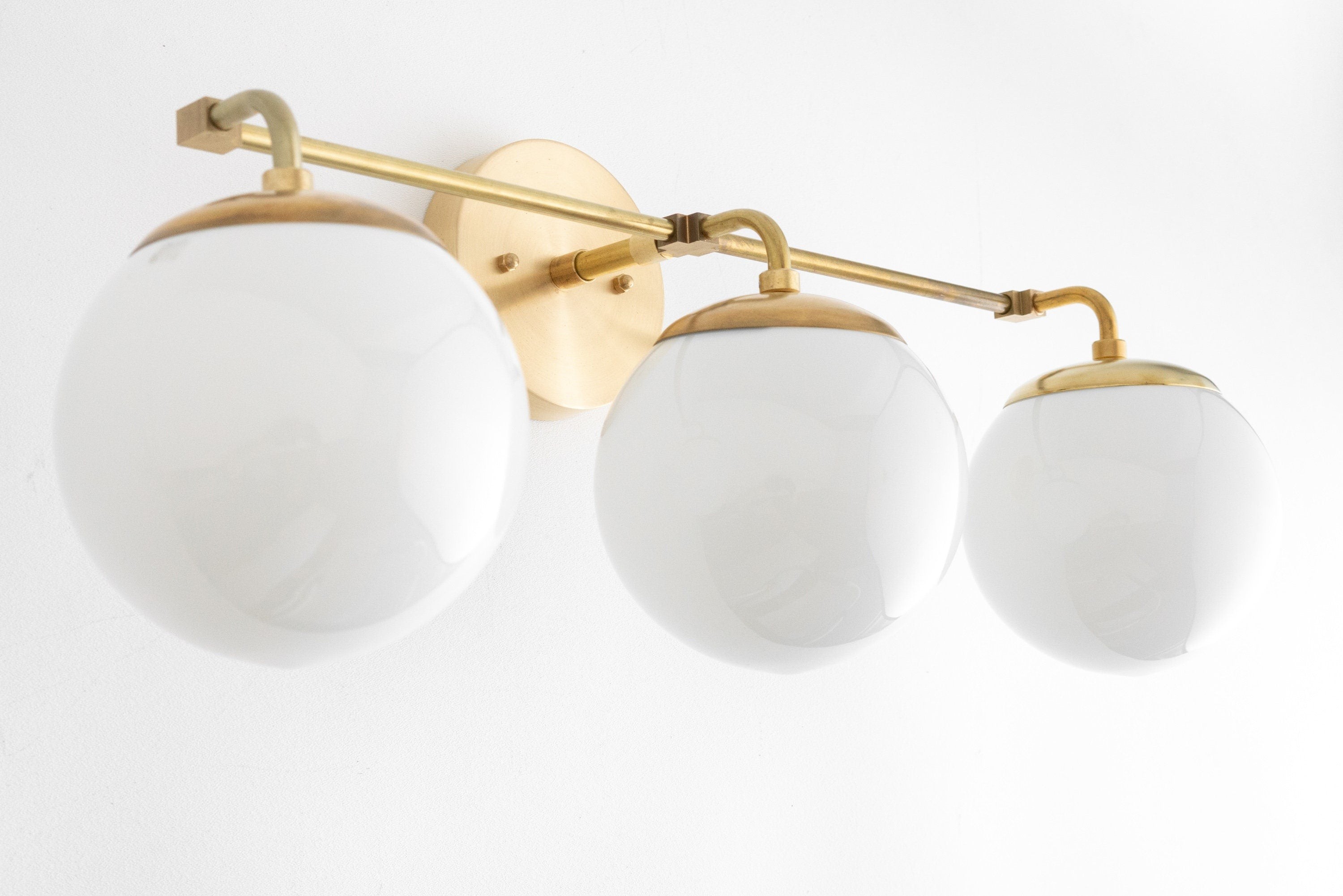 Glorica Glazen Wandlamp - Moderne Vintage Badkamerlamp HL1738