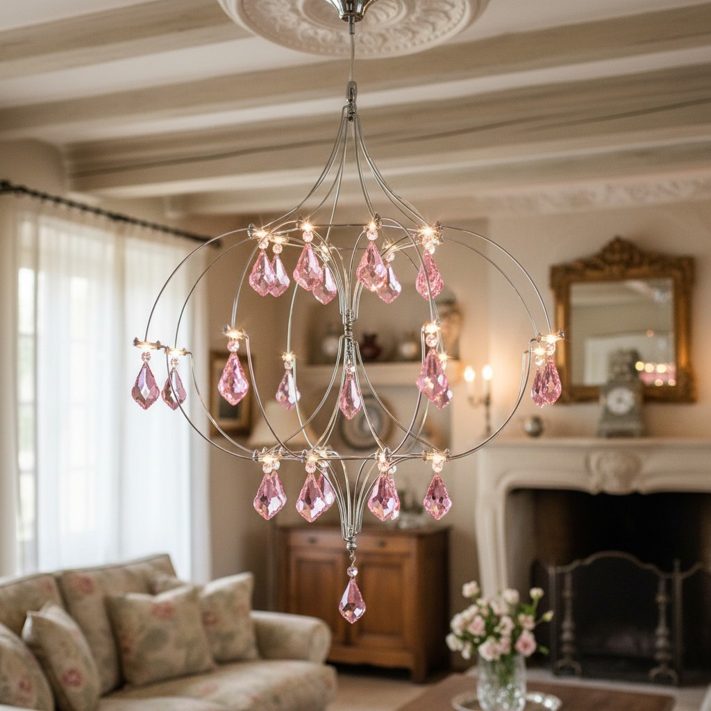 Crynora Franse kristallen kroonluchter - Romantisch vuurvliegdesign in luxe stijl voor eetkamer of slaapkamer HL2304