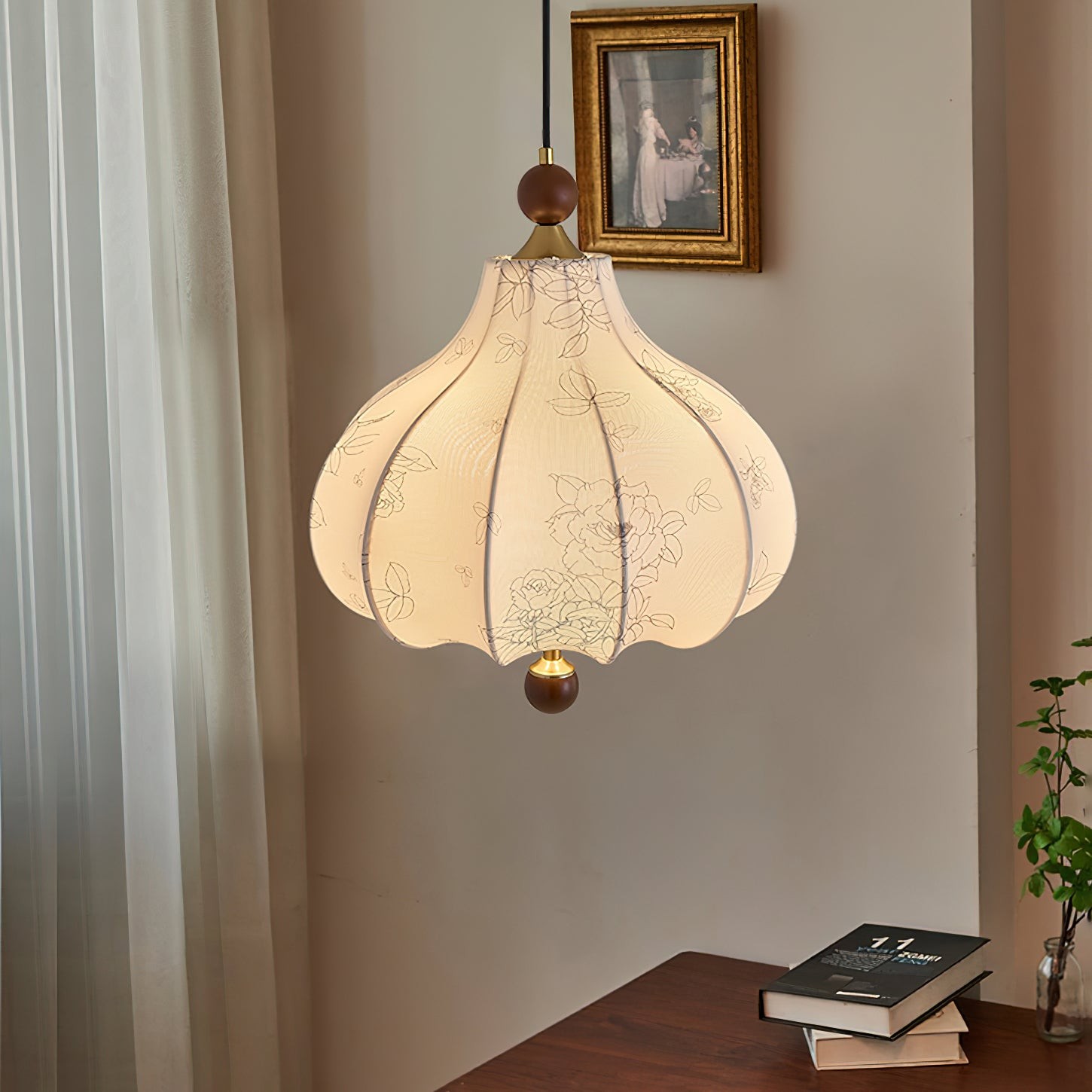 Franse Retro Stoffen Patroon Hanglamp HL496