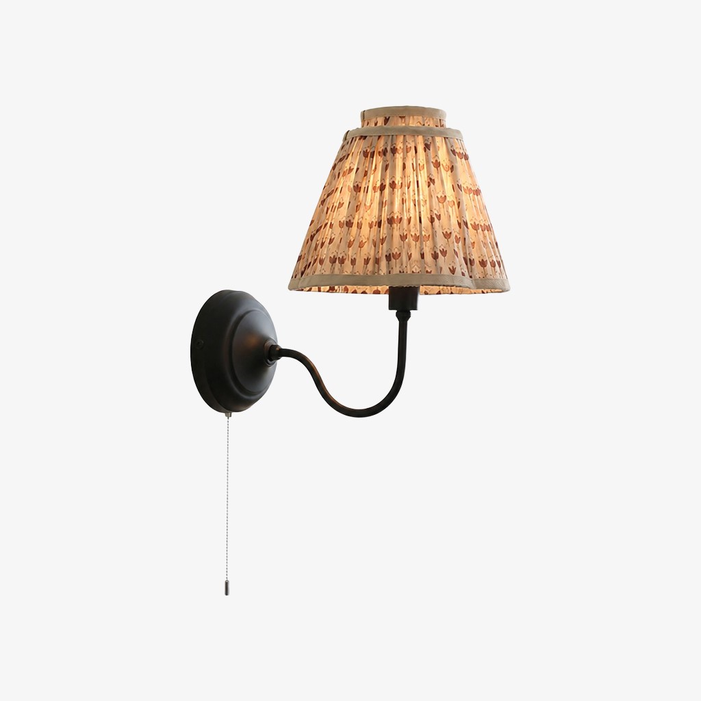 Solmire Moderne Wandlamp - Op maat gemaakte metalen wandlamp van stof voor slaapkamer en hal HL3545