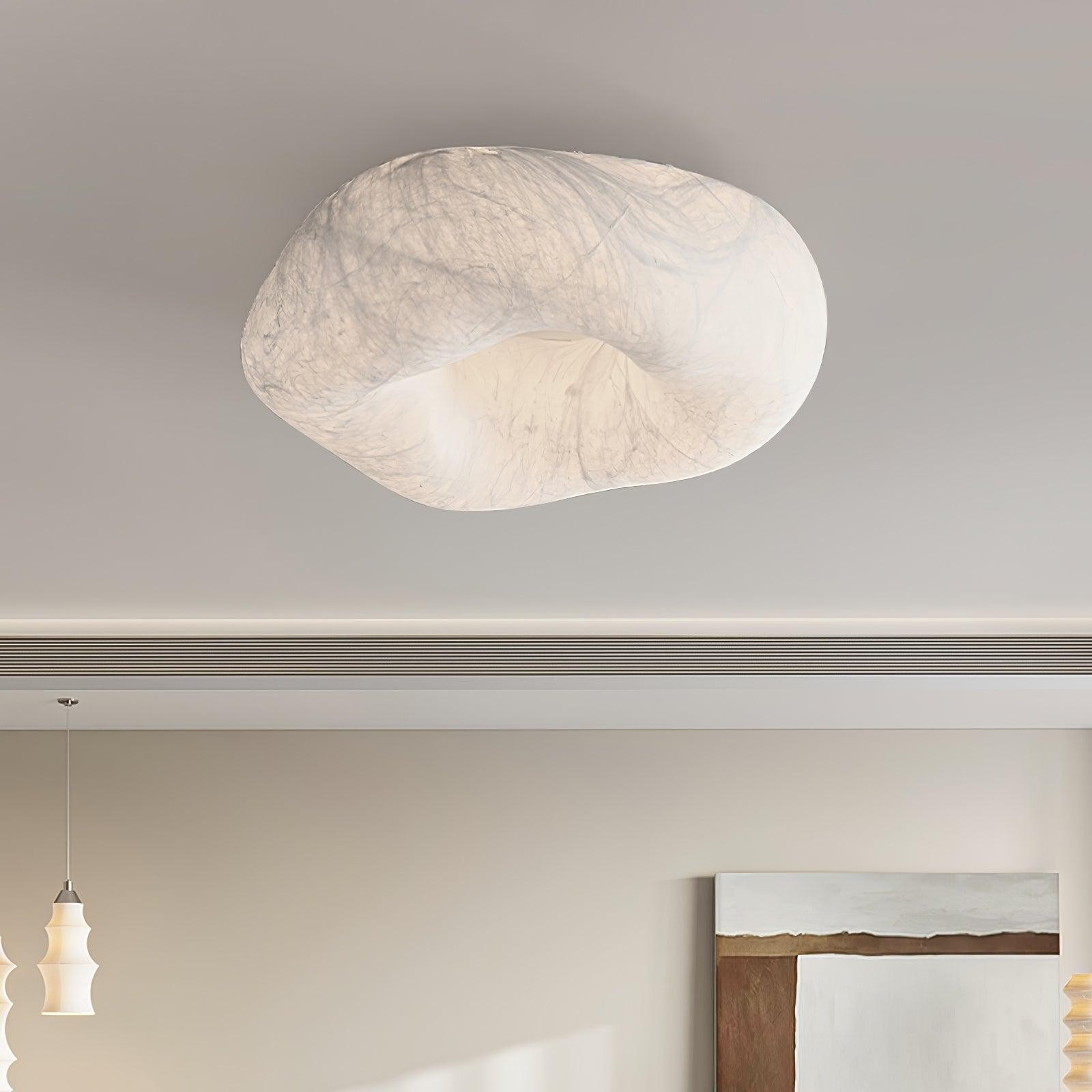 Moderne eenvoudige zijden LED-plafondlamp voor de woonkamer HL920