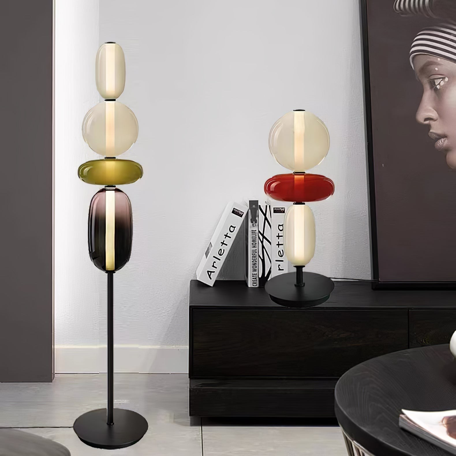 Nordic Minimalistische Creatieve Luxe Kalebas Glazen Tafellamp HL408