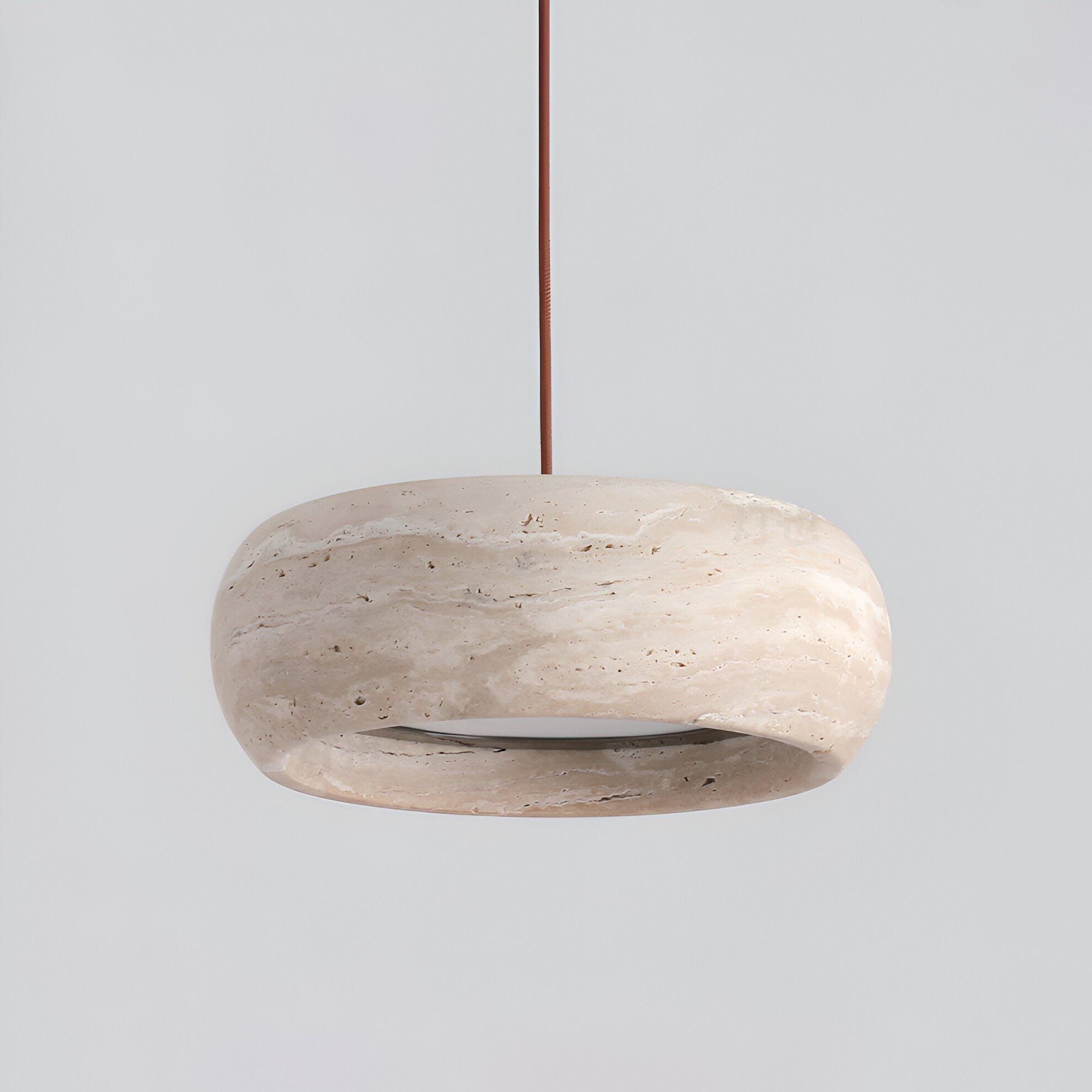 Hanglamp HL3487 in Wabi Sabi-stijl met travertijnsteen