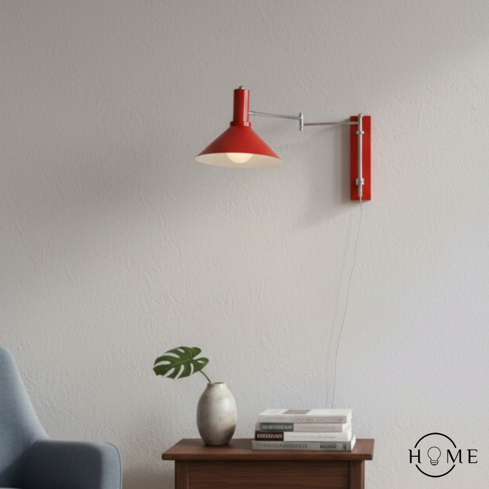 Klassieke moderne verstelbare leeslamp met zwenkarm HL630