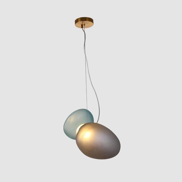 Doorschijnende hanglamp van matglas HL867