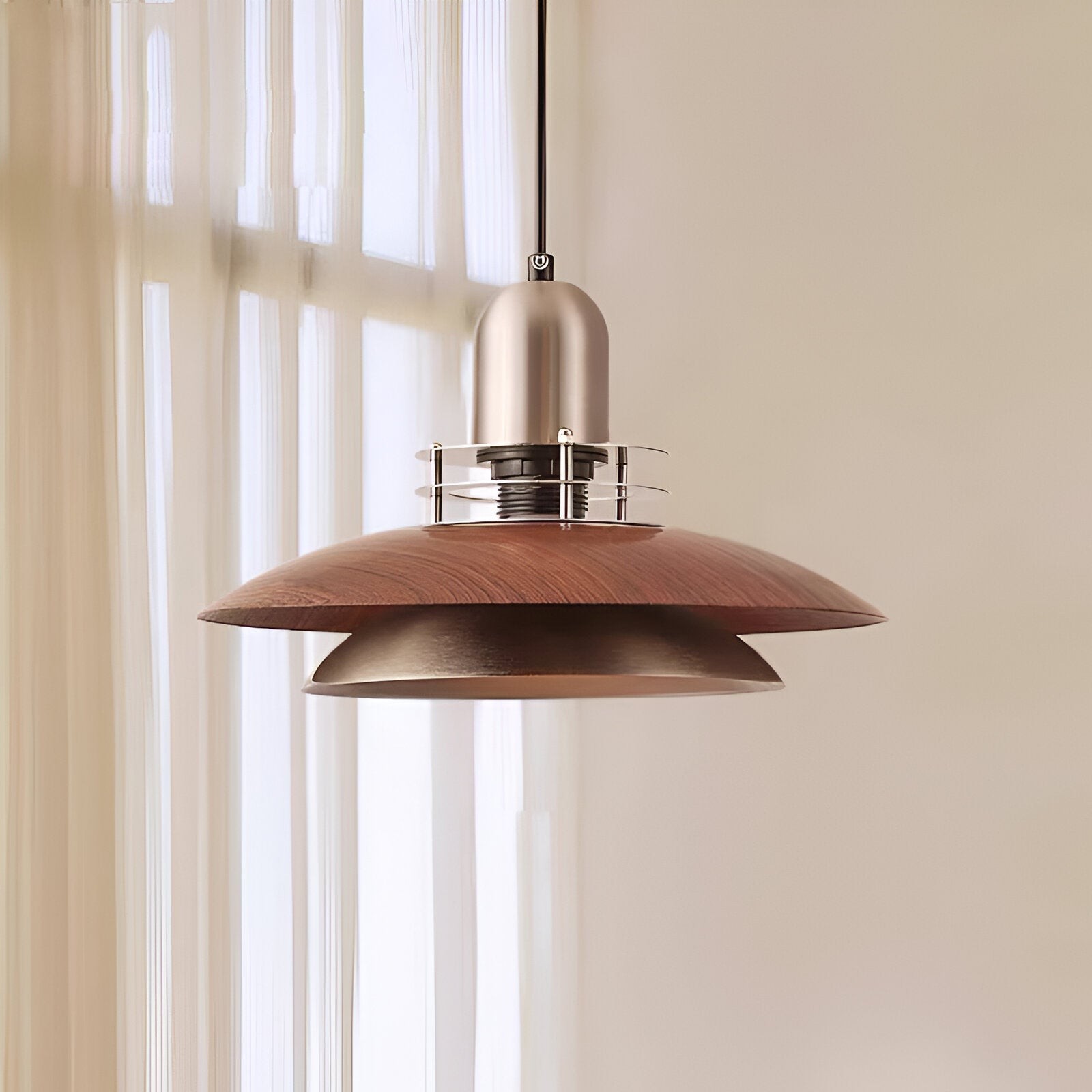 Retro middeleeuwse metalen vliegende schotel hanglamp HL1239