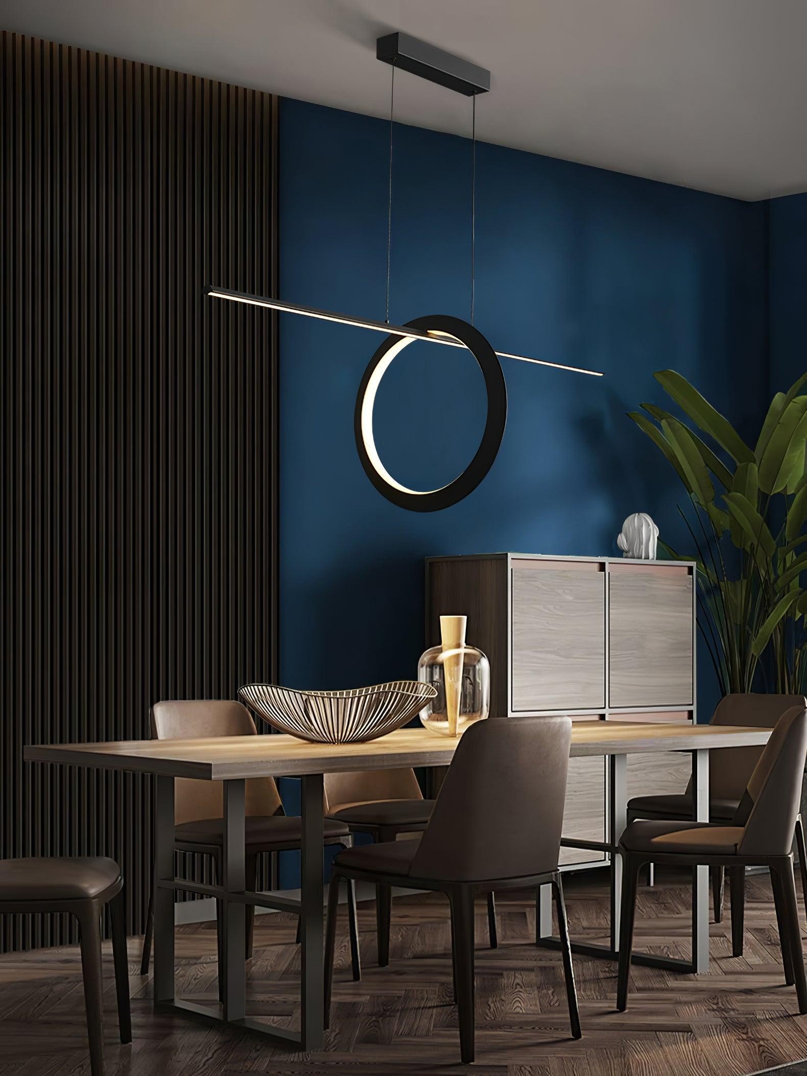 Minimalistische high-end geometrische lijn hanglamp HL557