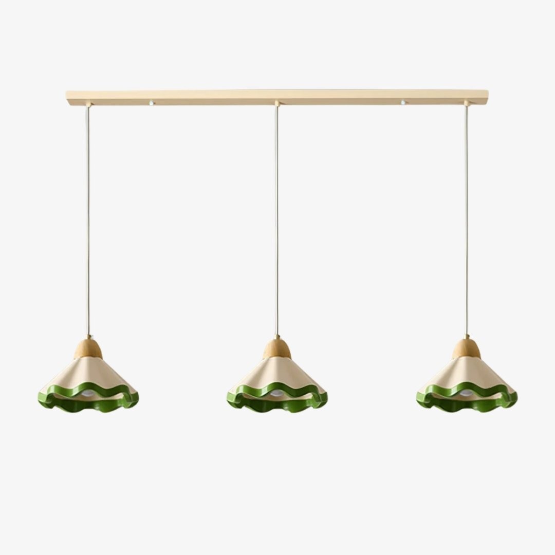 Moliro Hanglamp met Gegolfde Rand - Moderne, Golvende Verlichting voor de Eetkamer HL2311