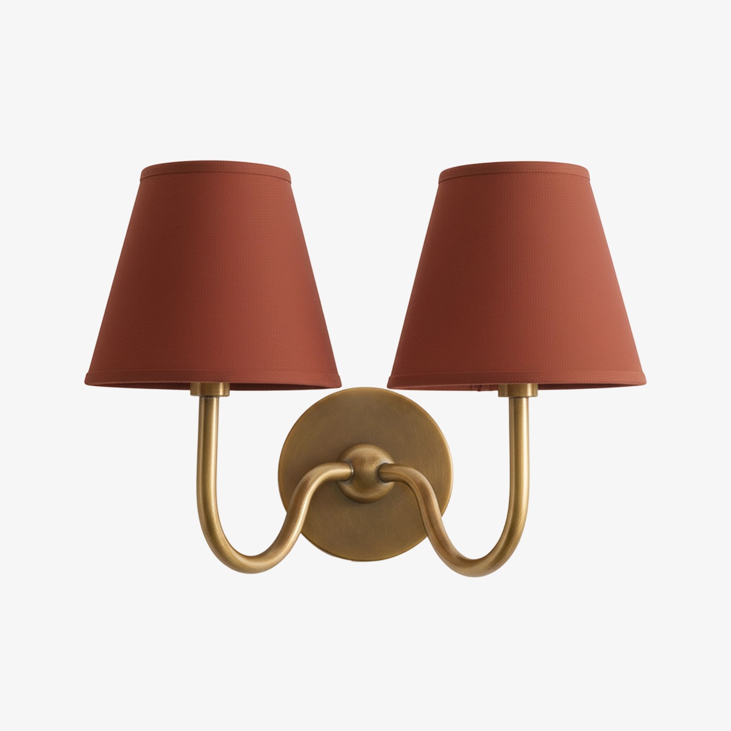 Luvora Vintage Wandlamp met Linnen Kap - Moderne Metalen Wandverlichting HL1594